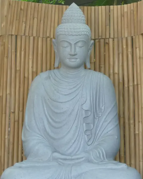 Product image of the product “Seated Buddha made of Riverstone, position Dhyana , H. 220cm. ”